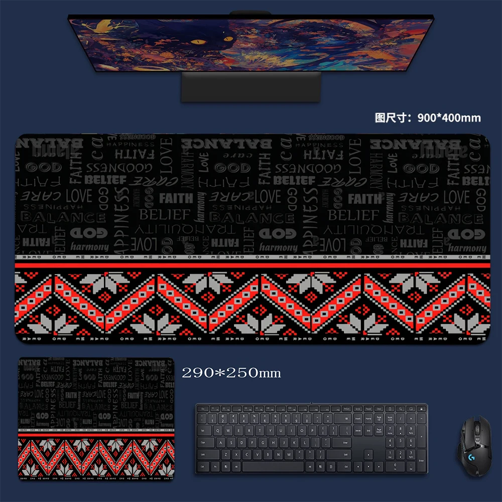 Black Persian Carpet Gaming Accessories Mouse Pad Computer Desk Xxl Mouse Mat Large Mousepad Mice Extra Large for Bears Pc