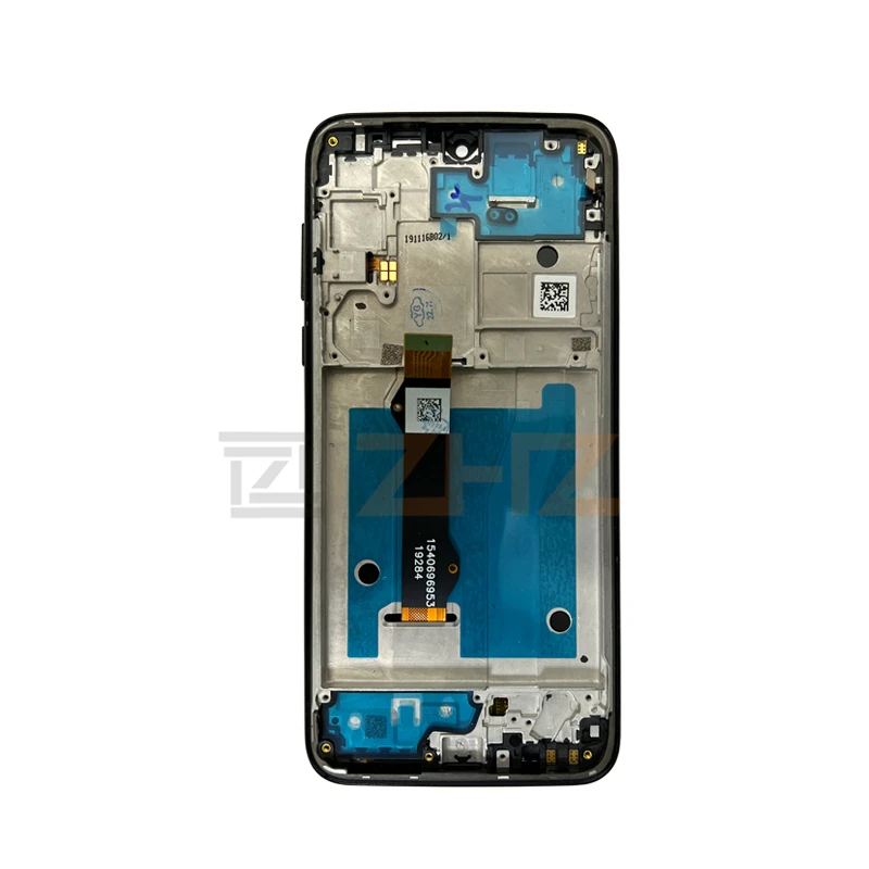 Dla Motorola Moto G8 Plus wyświetlacz LCD z ekranem dotykowym Digitizer zespół z ramką części zamienne do naprawy darmowe narzędzia