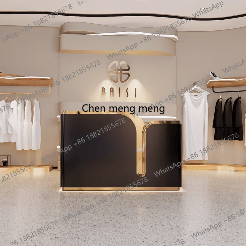 

F5822 Modern Professional Home Counter Beauty Reception Customer Center Counter Business Nordic Luxury Office Supermarket Desk