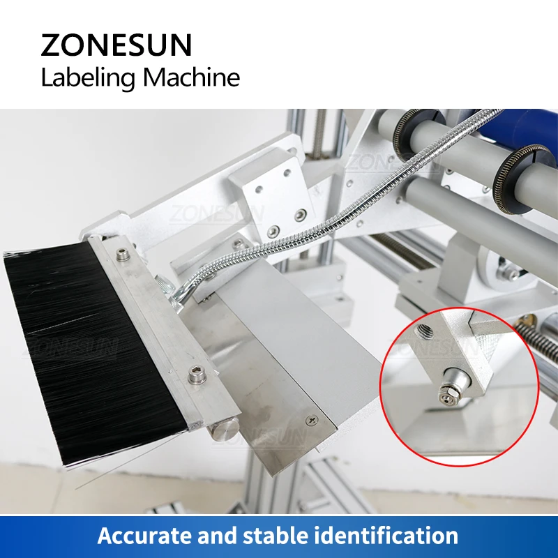 ZONESUN Mobile Labeling Machine Flat Cosmetics Surface Card Box Packet Carton Label Applicator Production Line ZS-TB170