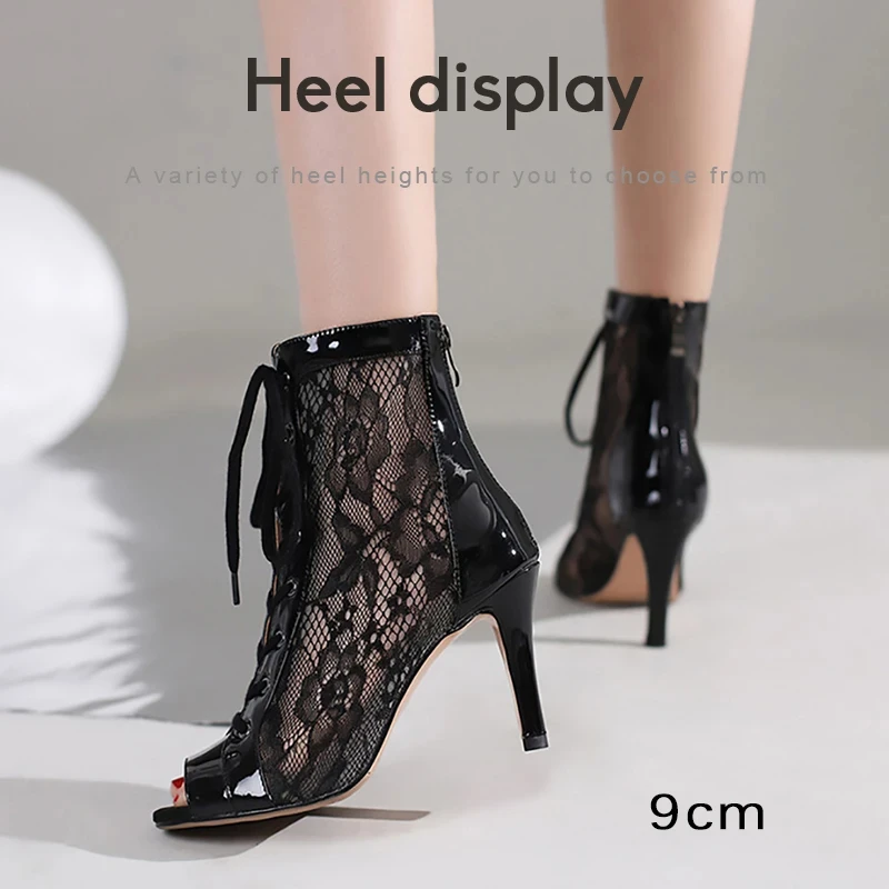 YSWEYOMIC Women Dance Boots high heels Sexy Stilettos Woman Latin Dance Shoes For Ladies Party Ballroom Dance Shoes Boots