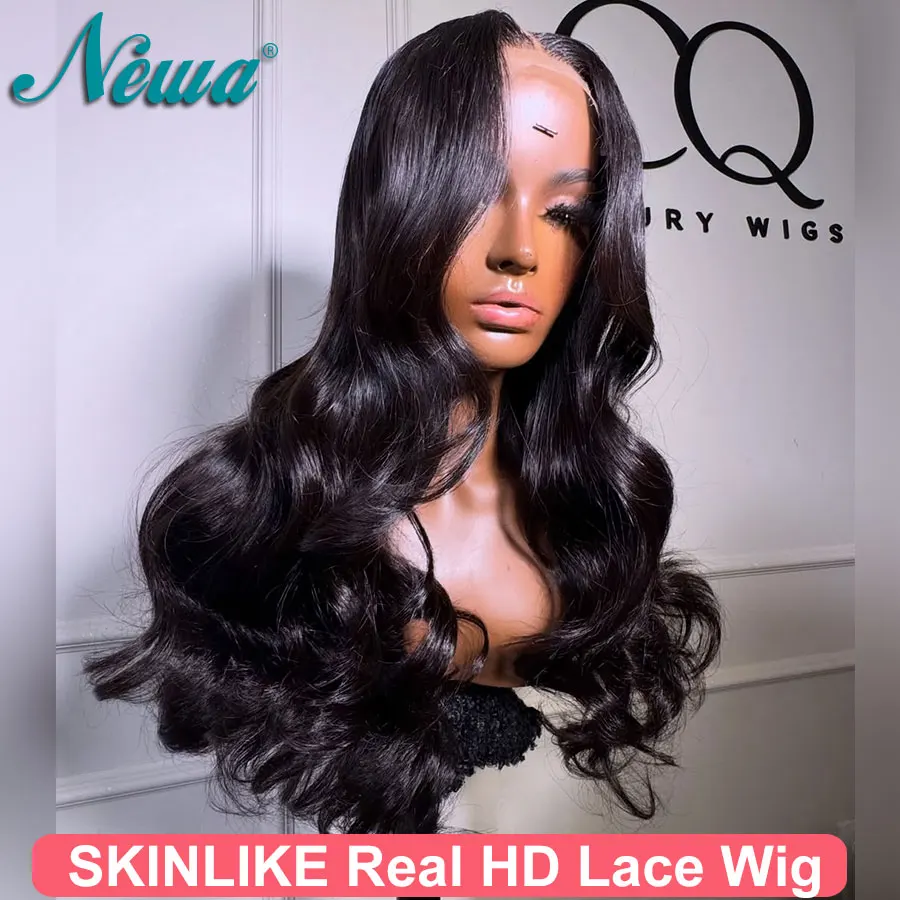 

Newa Hair 5x5 6x6 HD Lace Glueless Wig Natural Black Human Hair Wig Pre Plucked Hairline 13x4 13x6 HD Lace Frontal Wig For Women