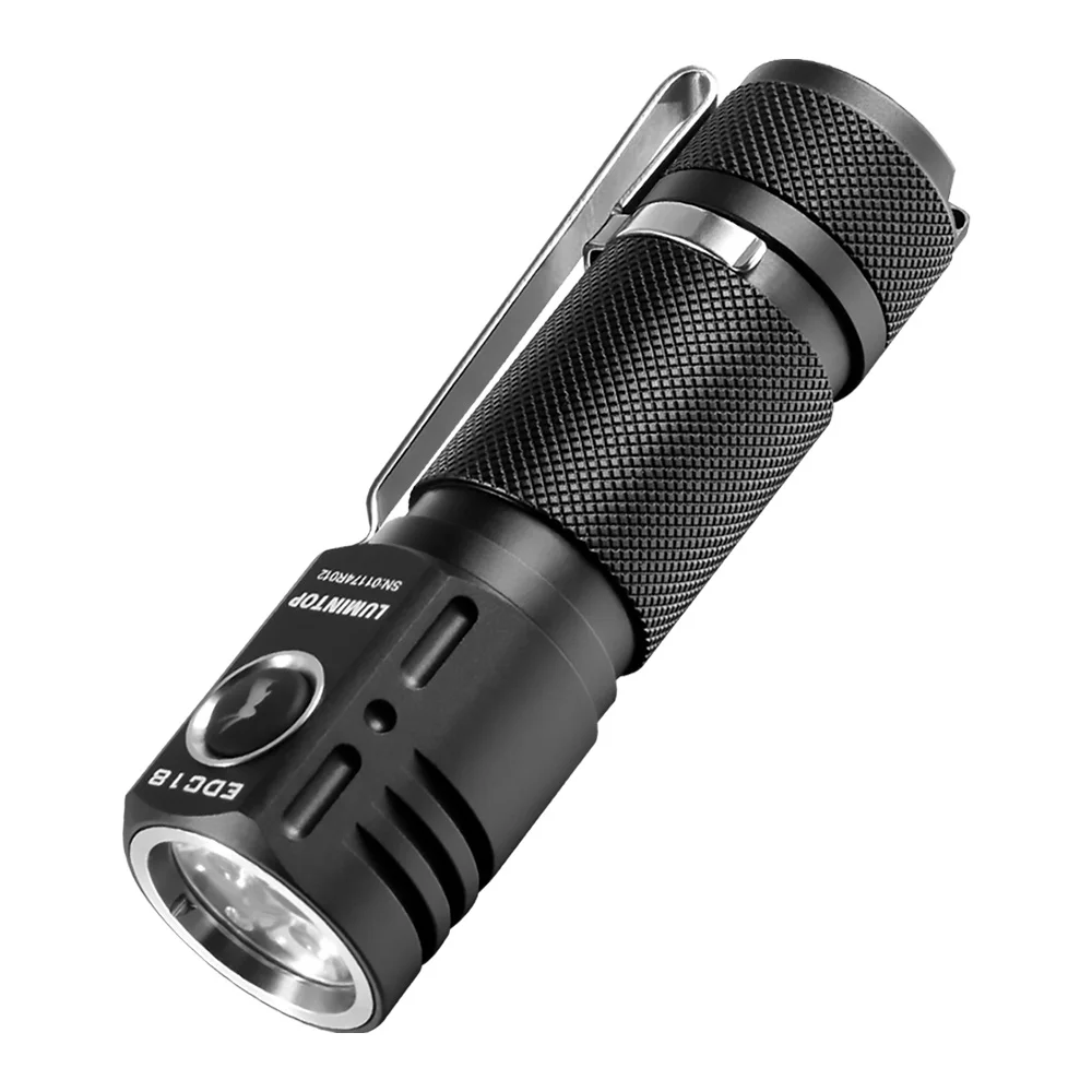 LUMINTOP EDC18 LED Torch 2800 Lumens Powerful Flashlight,  Rechargeable, Waterproof, 18650 Battery, Portable for Camping