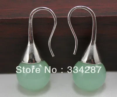 

6 color!12mm green/pink/yellow/red/blue/purple quartzite stone tiger stone dangle earring
