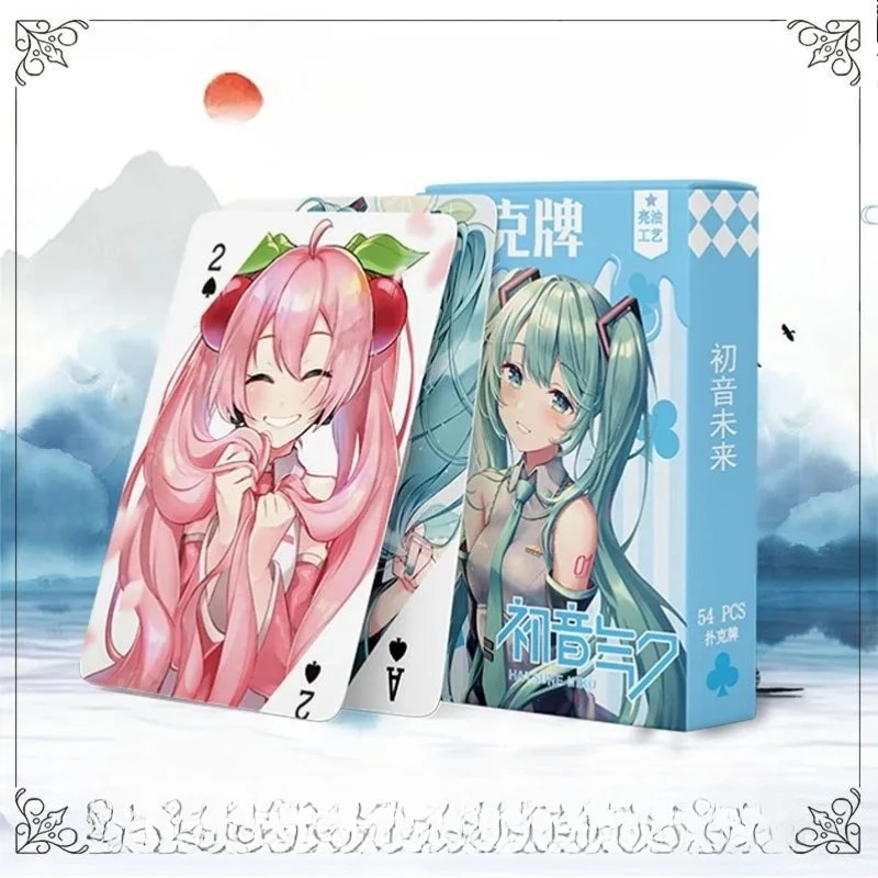 Hatsune Miku anime surrounding two-dimensional character high-value cards leisure party entertainment playing cards holiday gift
