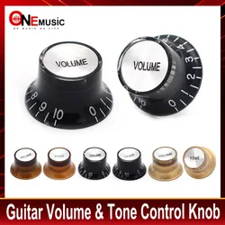 2T2V Guitar Pot Knob Volume & Tone Control Knobs for LP Electric Guitar Music Accessory Gold/Coffe/Black