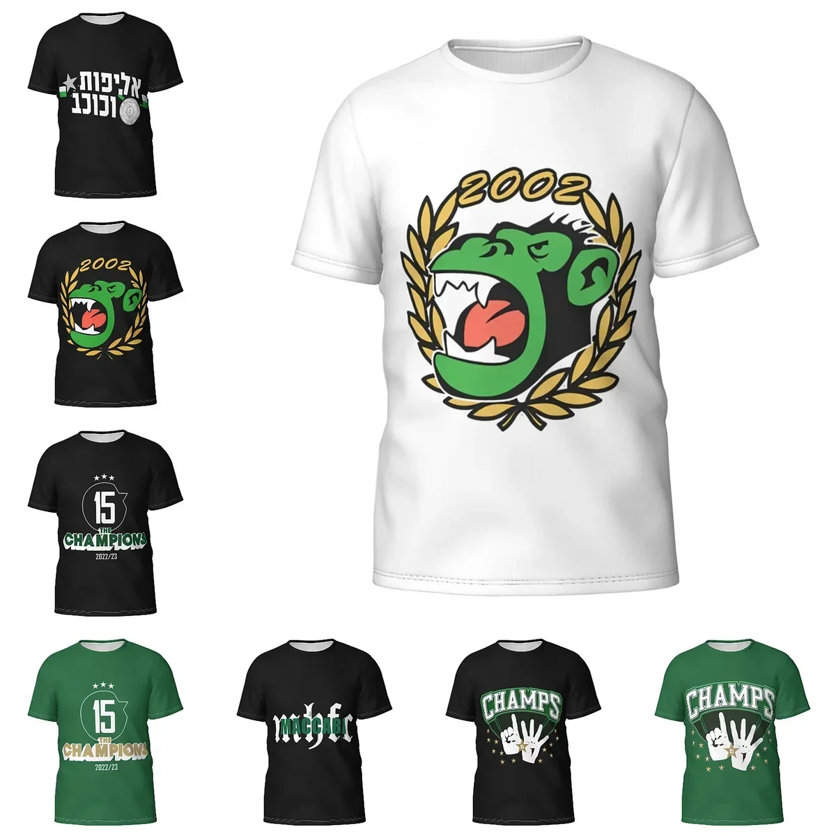 

Maccabi MHFC Haifa Мужская спортивная хлопковая классическая футболка с коротким рукавом и круглым вырезом Футболка