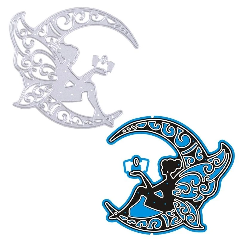 

Лунная фея, металлические штампы, трафарет для скрапбукинга, сделай сам, штамп для альбома, тиснение бумаги