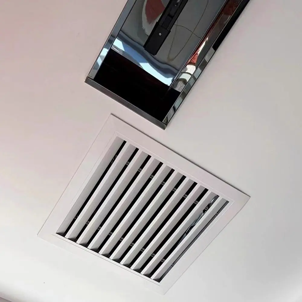New Aluminum Alloy Air Vent Grille White Square Return Air Grill Vent Cover Houses
