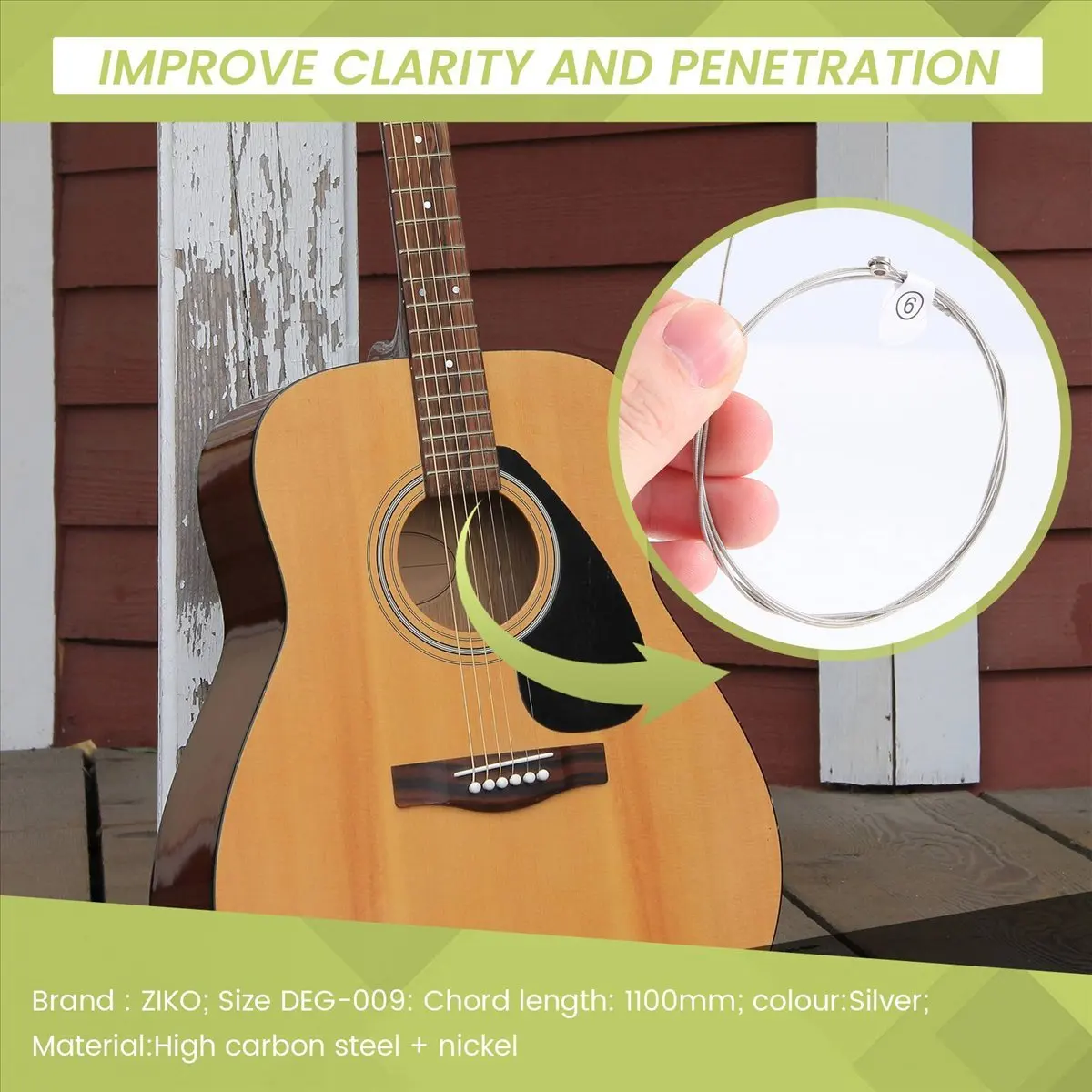 AA166 Superior Deg 009-042 Wound Extra Light Special Strings Musical Instrument Guitar Accessories Parts