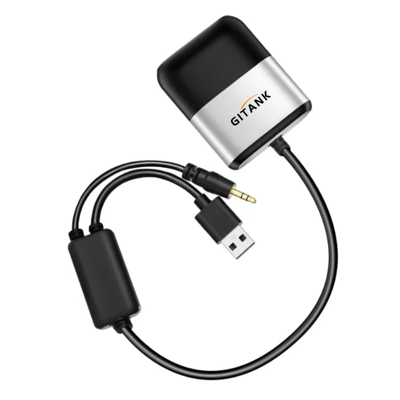 GITANK Bluetooth 5.0 aptX-HD Adapter with Y Cable for BMW USB+AUX iPod iPhone Music Interface(Not suitable for MINI)