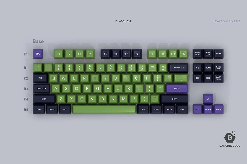 Domikey SA abs doubleshot keycap set Cell SA profile for mx stem keyboard poker 87 104 gh60 xd64 xd68 xd84 xd96 xd75 xd87
