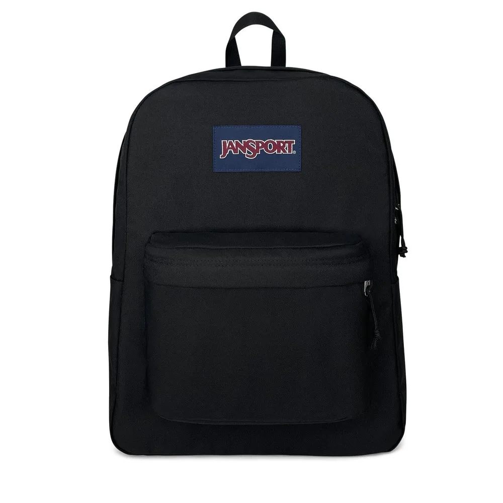 Jansport Surperbreak Plus Backpack Lightweight Black Fashion Casual NEW GIFT