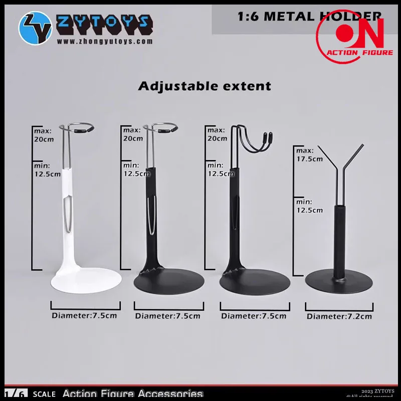 ZYTOYS 1/6 Soldier Action Figure Body Metal Holder ZY3018 ZY3019 ZY3020 ZY3021 12'' Doll Bracket Support Frame