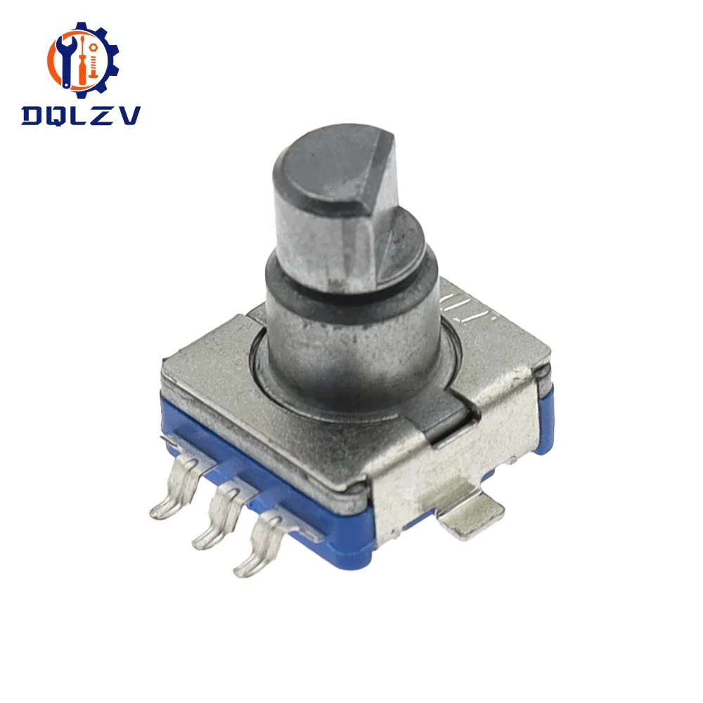 5PCS EC11 5Pin SMD Type Rotary Encoder Switch With Push Button Switch 30 Position Handle Length 10mm Half Shaft