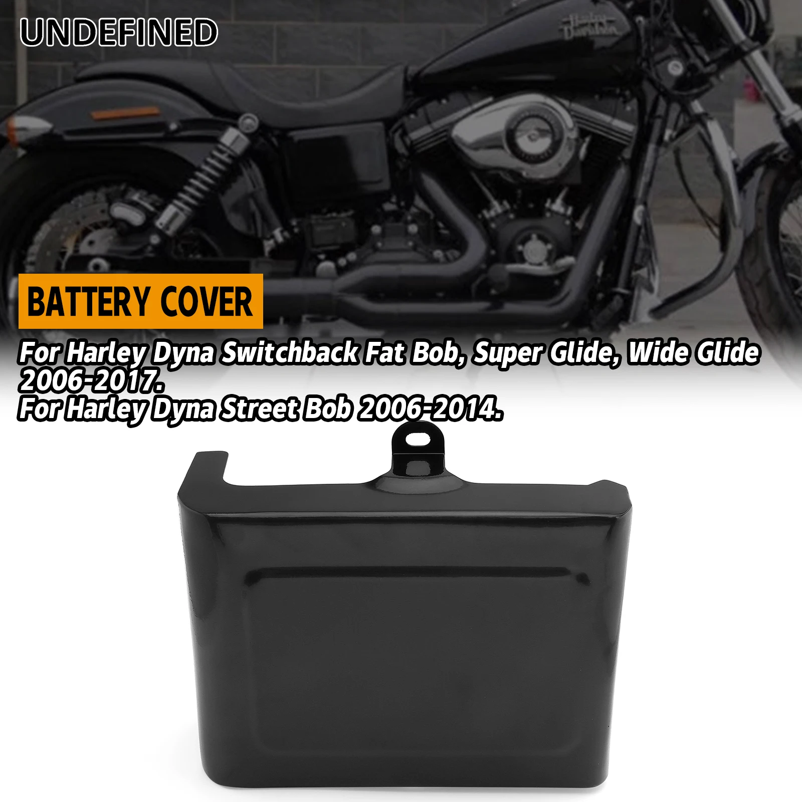 

Motorcycle Battery Cover Side Fairing Electrical Panel Cover for Harley Dyna Street Bob FXDB 06-2014 Fat Bob FXDF FXDC FLD 06-17