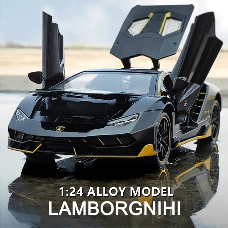 1:24 Centenario LP770 Alloy Sports Car Model Diecasts & Toy Vehicles Metal Car Model Simulation Sound Light Toys Gift