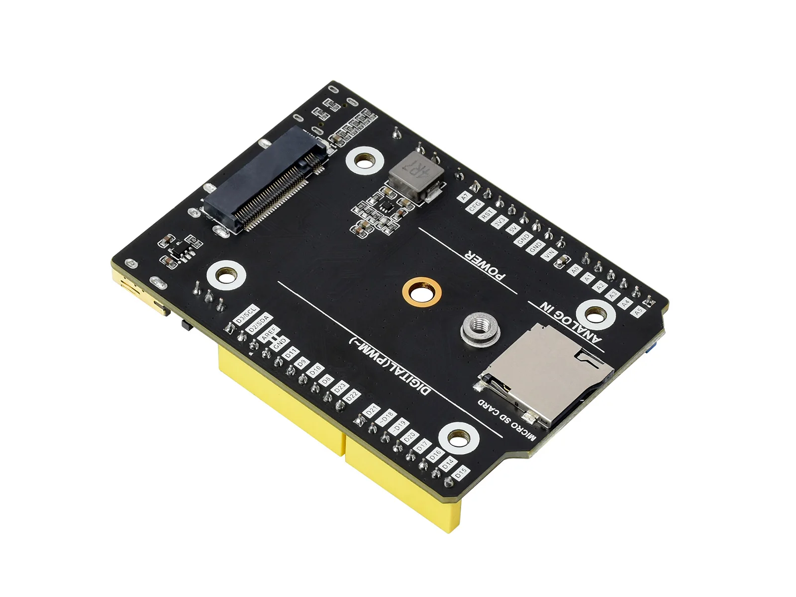 

Waveshare Arduino Compatible Base Board For Raspberry Pi Compute Module 4, HDMI, USB, M.2 Slot