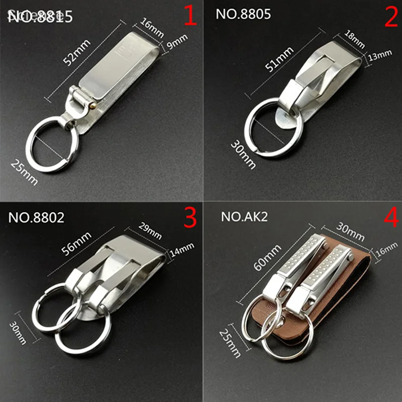 Llavero de liberación rápida de acero inoxidable, Clip para cinturón, soporte para llave, hebilla de anillo