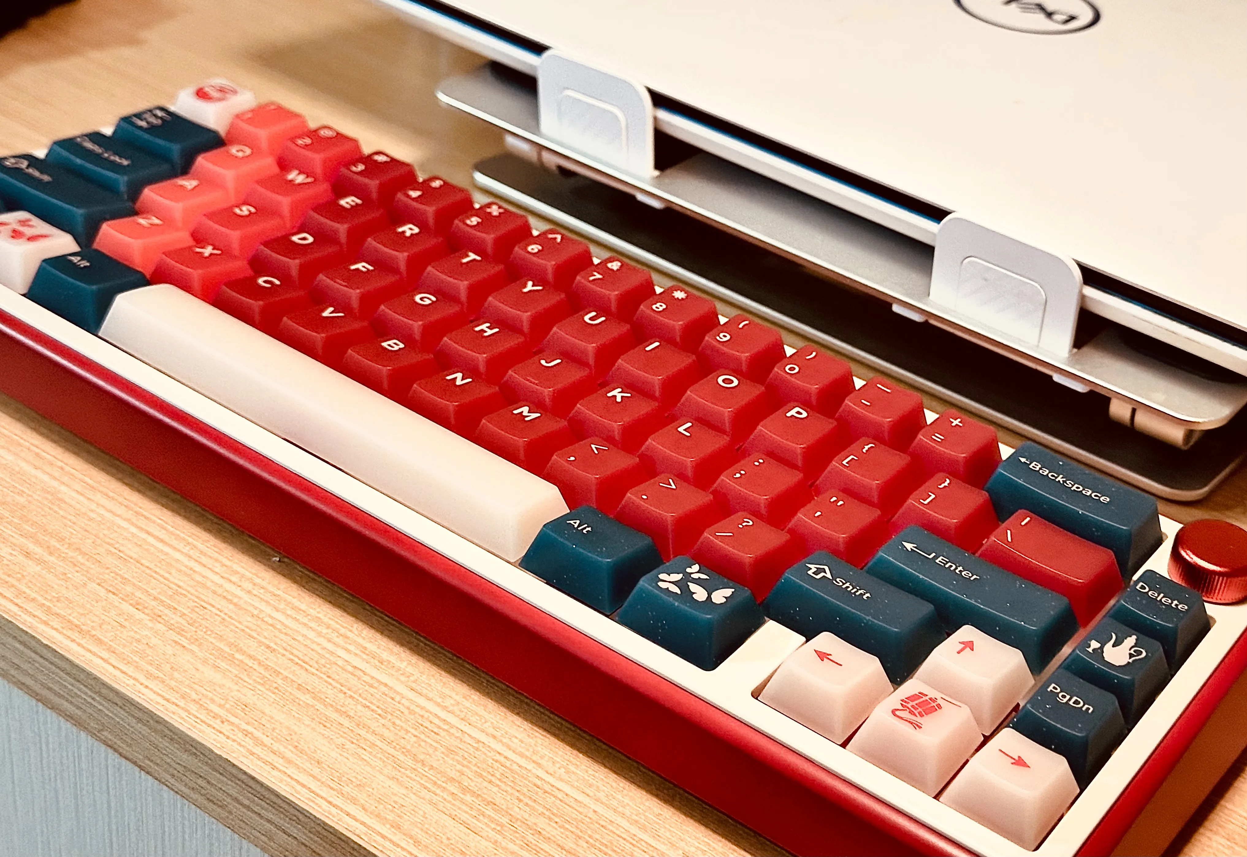 Creative หมอกโปร่งใส Keycap ชุด PC วัสดุโปรไฟล์เชอร์รี่ 186/166/178-Key Alice รูปแบบคีย์บอร์ดเปลี่ยนโปร่งใส Keycaps