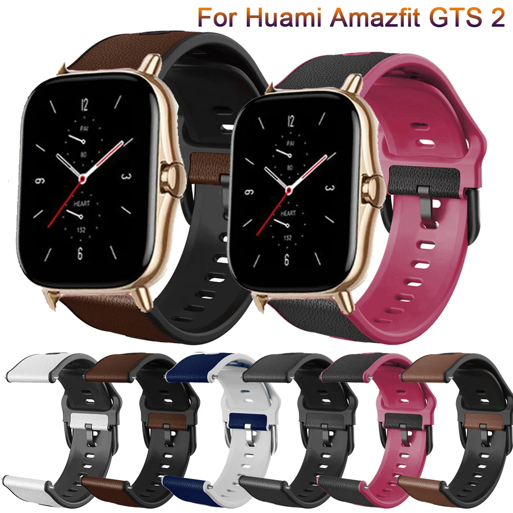 

Genuine Leather Band For Huami Amazfit Bip U Pro POP GTS 2 MINI 2E Strap 20mm Band Width Watchband correa Amazfit Bip ремешок
