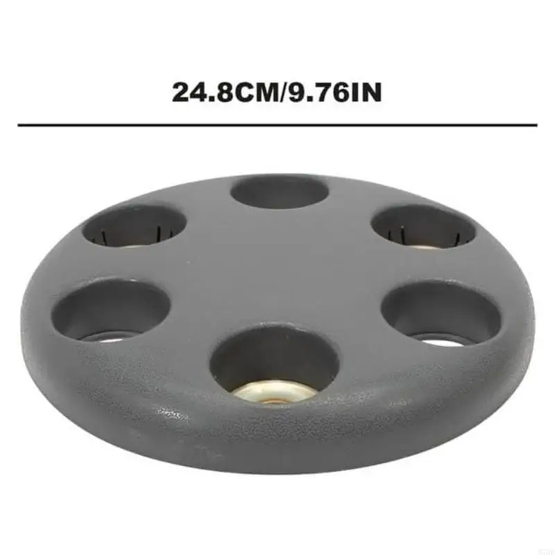 M76E Graues Radzierblenden-Abdeckungsset für Daily 1999–2013, Paar aus 2 Kunststoff-Clip-In-Abdeckungen, 24,8 und 9,76 Zoll – Detail 6