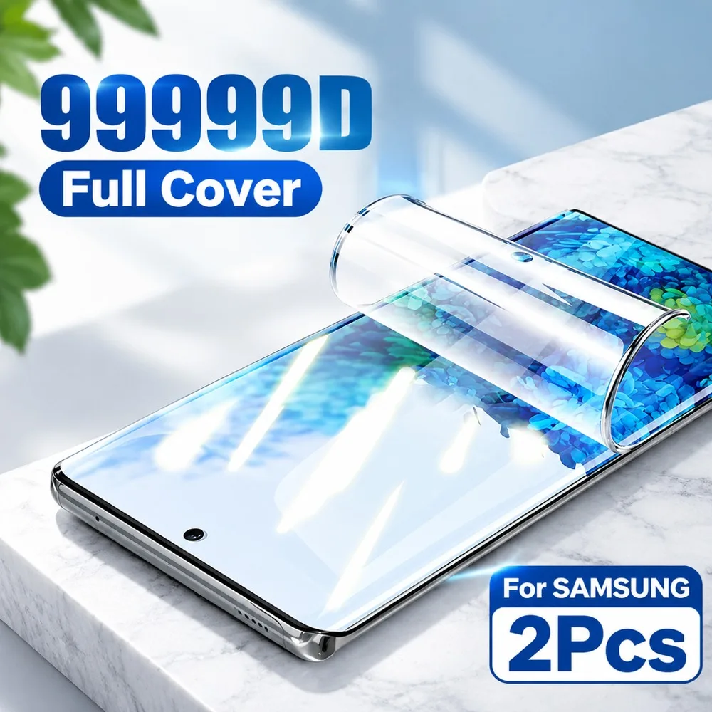2PCS Hydrogel Film For Samsung Galaxy A05 A06 A07 A15 A16 A17 A23 Screen Film For Samsung Galaxy A25 A26 A27 A31 A34 A35 A36 A37