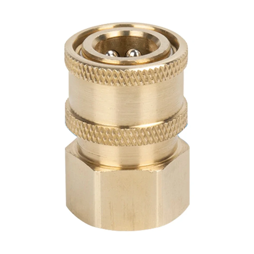 High Pressure Washer Hose Car Wash Nozzle Adapter Brass Quick Connector Foam Pot Plug Core Conversion