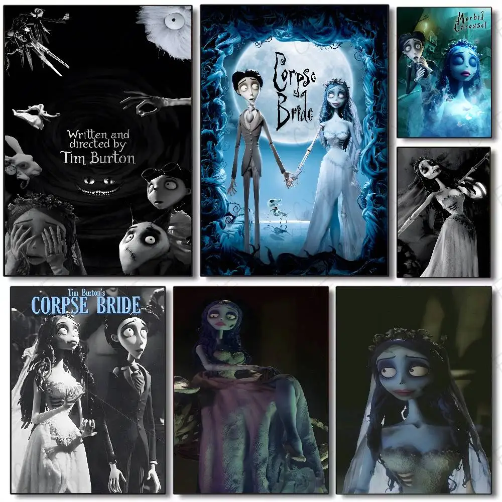 C-Corpse B-Bride Cartoon Anime Poster Kunst Malerei Poster mit Drucken Home Schlafzimmer Wohnzimmer Dekoration Geschenk