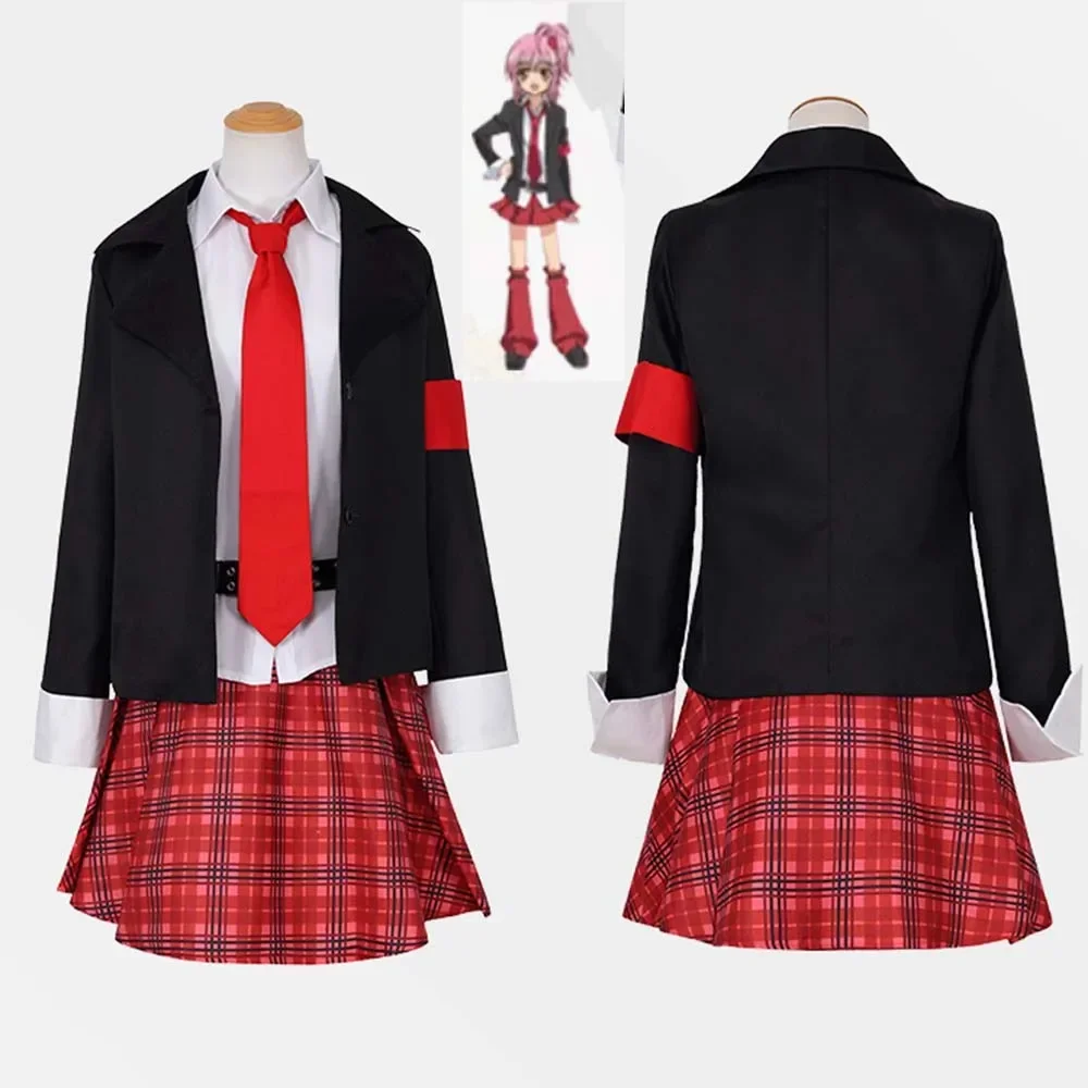 

New Anime Shugo Chara Hinamori Amu Cosplay Costume Women's JK High School Uniform Full Set Suit Halloween Carnival Party Outfits