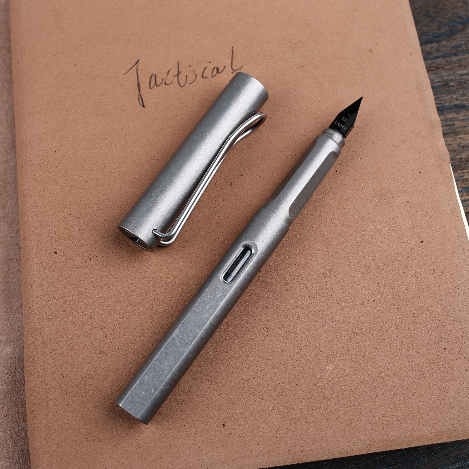 TIGLE 2IN1 Titanium Alloy Pen Neutral Pen Metal Pen Office Student Stationery Luxury Gift Box Packaging