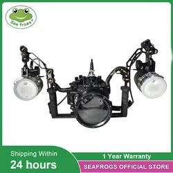 Seafrogs Underwater Camera Diving Housing Aluminum Alloy Tray Flash Strobe Dome Port For Sony A7SIII Diving Equipment