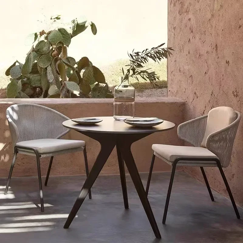 Outdoor tables and chairs, leisure chairs, courtyard garden homestay milk tea shop chairs Minimum order of 5