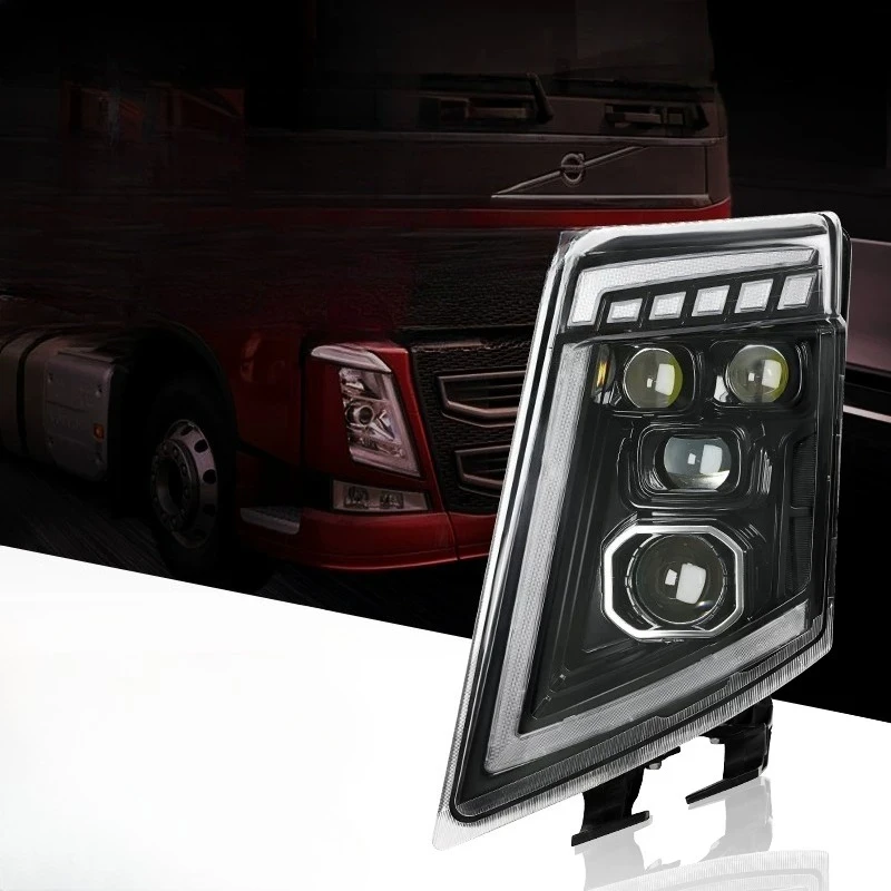 Four Lens Full LED Headlight Assembly With Four Near And Eight Far Laser Headlights