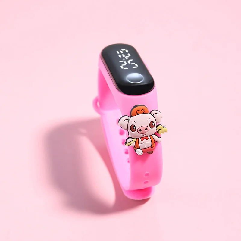 50Pcs/Lot Children's Watch Cartoon Fashion Watches Electronic Digital LED Display Watches Waterproof Holiday Gift Kids Watches