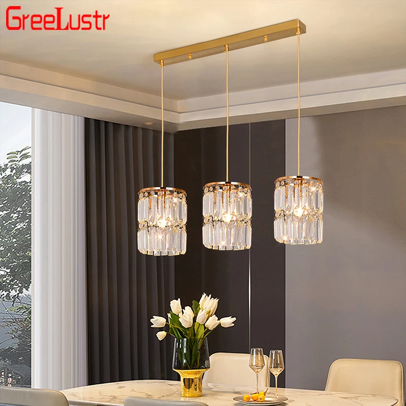 

Crystal Led Pendant Lights Luxury Living Room Bedroom Fixtures люстра потолочная Gold Ceiling Chandelier Lamps Modern Lumiere