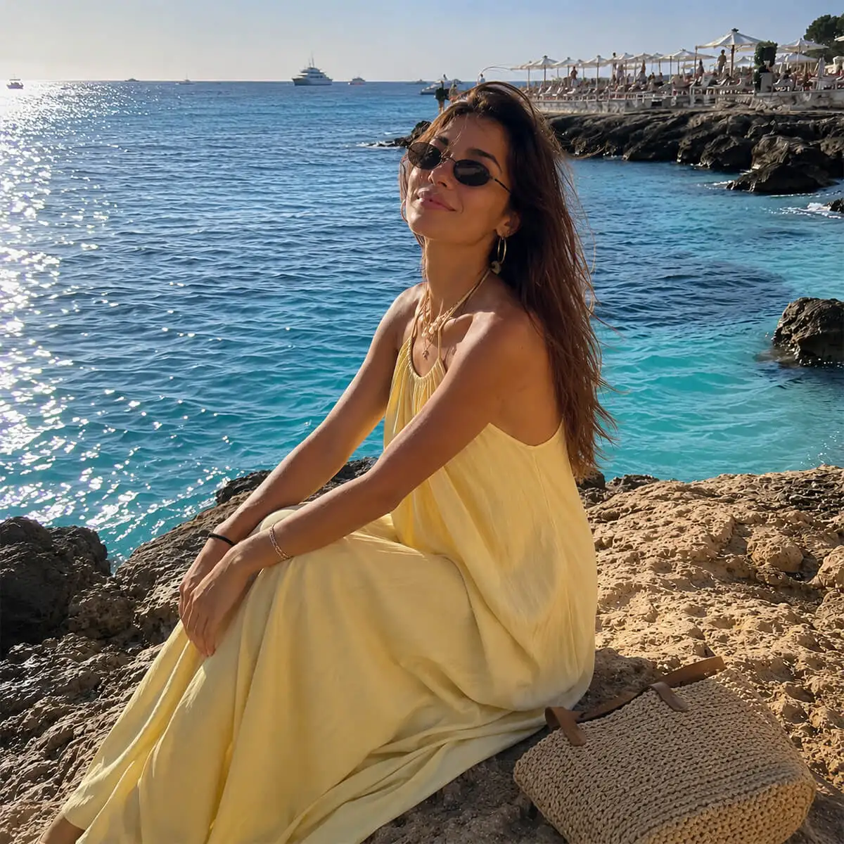 Women's 2026 Summer New Collection: Elegant French-Style Backless Drape Neckline Dress