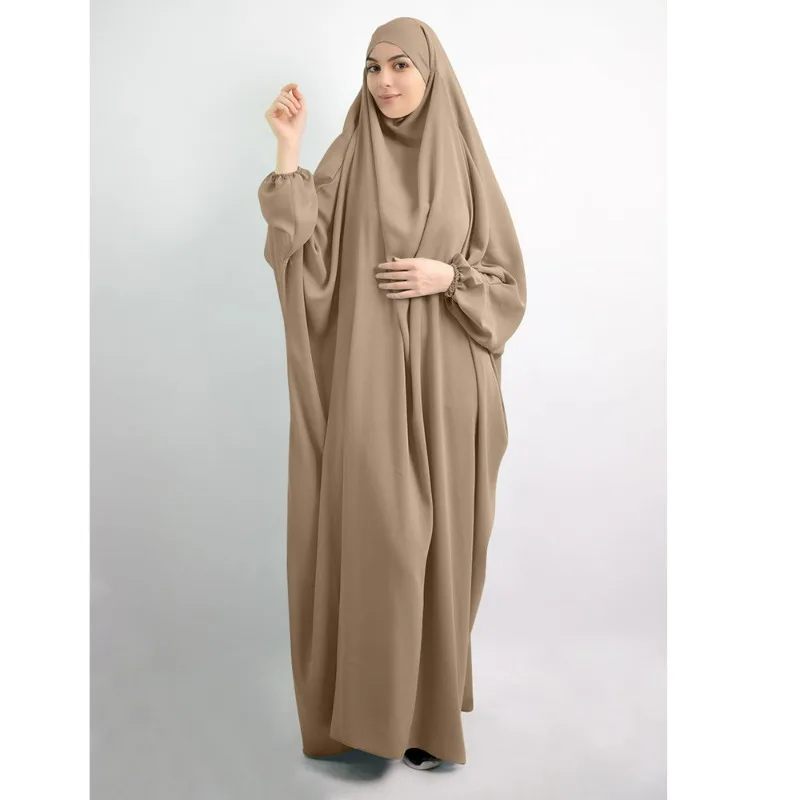 

Muslim Women Hijab Dress Prayer Garment Full Cover Ramadan Gown Islamic Clothes Niqab Muslim Dress Women