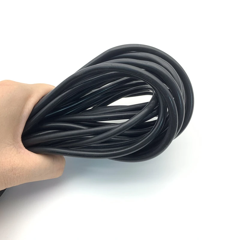 1Meter -60 ~200 DegrHeat Resistant ID 2~19mm Black Flexible Silica Gel Pipe Aquarium Air Pump Soft Rubber Silicone Hose