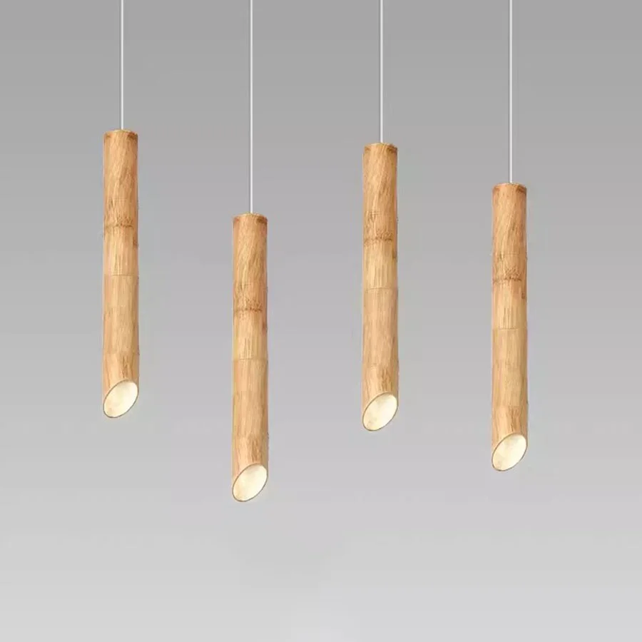 

1PC 7W Imitation Bamboo Shape LED Pendant Light Restaurant Bar Long Tube Hanging Light Kitchen Bedroom Bedside Pendant Lamp