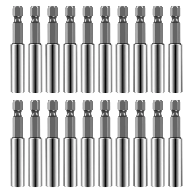 Foret à douille d'extension magnétique, tige hexagonale 1/4 amaran, dégagement rapide, adaptateur d'extension, pièces de rechange, 20 pièces