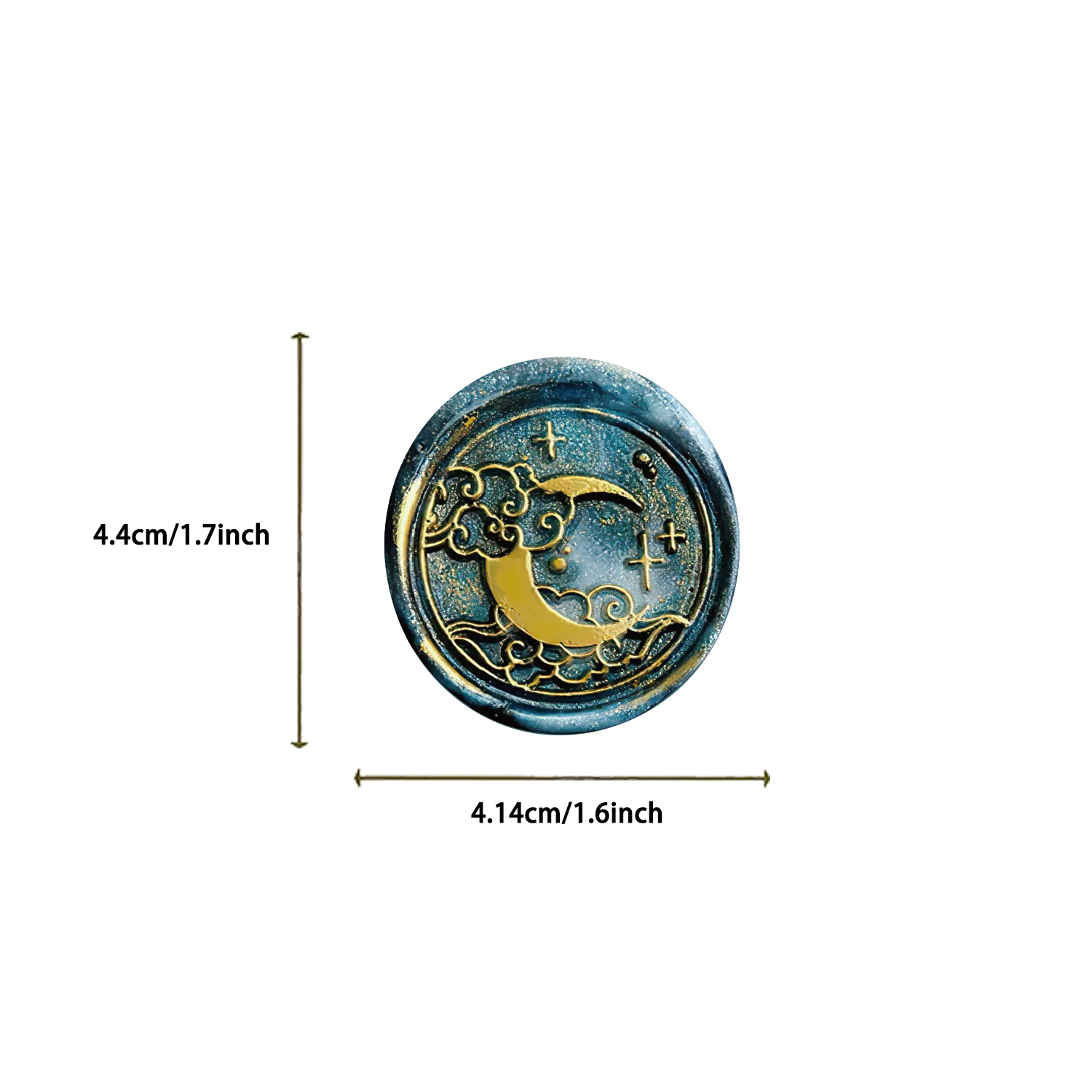 64pcs Cartoon Circular Wax Seal Sticker Decoration Guitar Luggage Notebook Waterproof Cartoon Children's Toy Graffiti Sticker