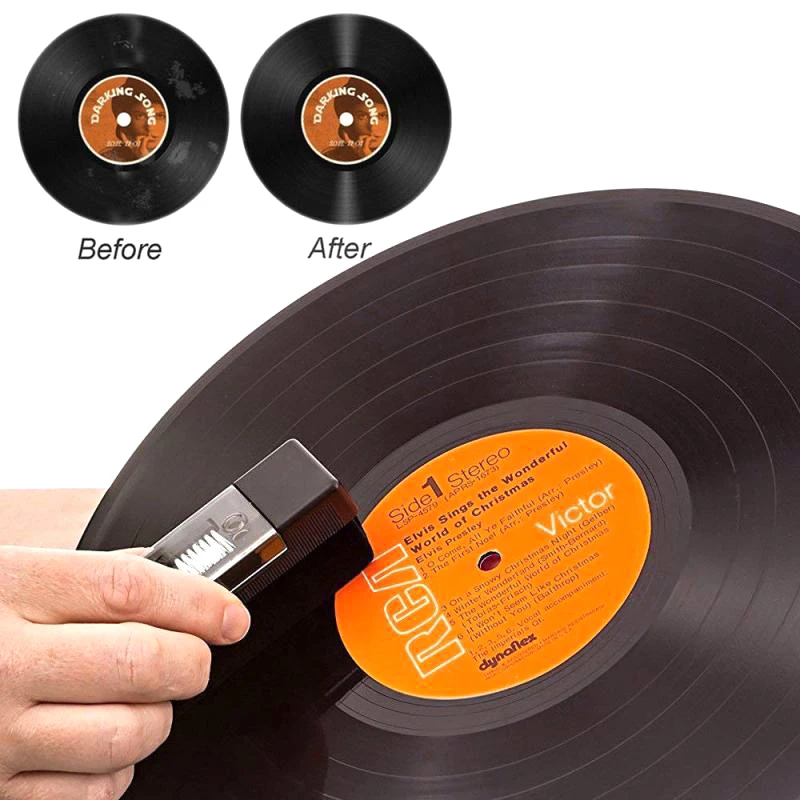 3Pcs/Set Record Cleaning Brush Cleaner Vinyl Record Cleaner Kit Cleaning Brush Dust Remover Kit Cleaning Brush Set For Turntable