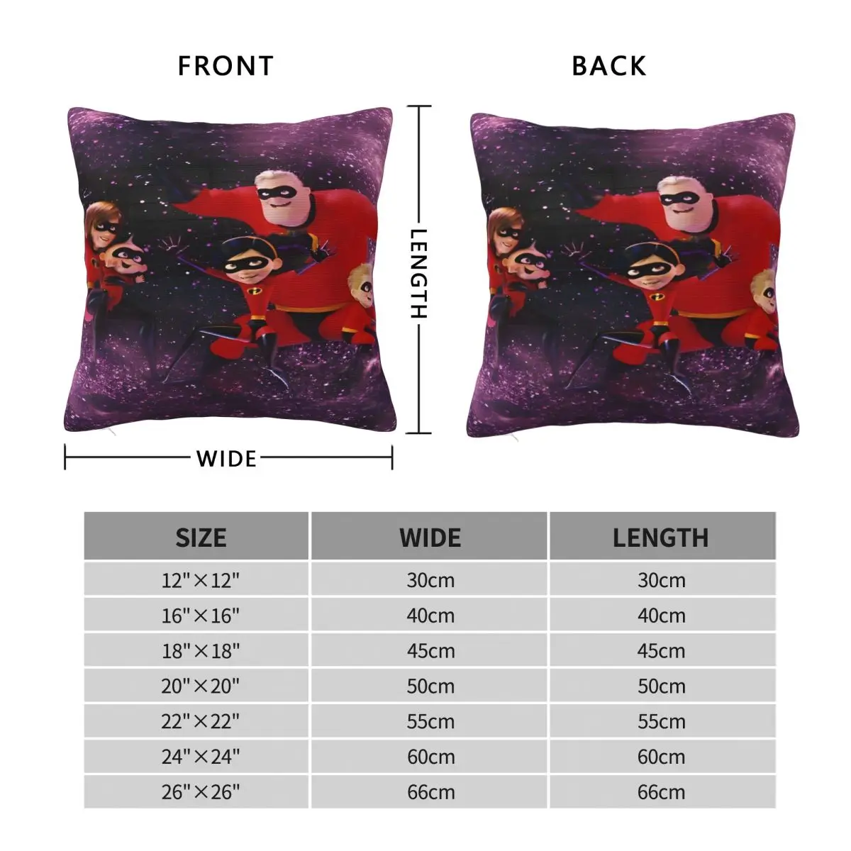 الخارقون وسادة غطاء كيس وسادة مربع غطاء الوسادة الجدة مخصص لتقوم بها بنفسك سادات لكرسي أريكة ديكور المنزل #4