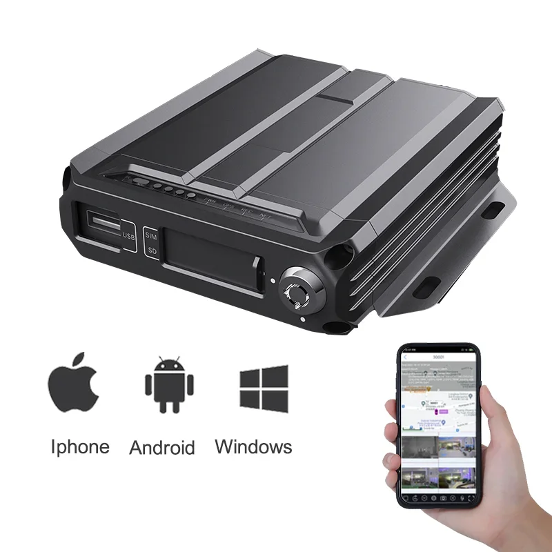 cmsv6 mdvr citops 4ch mobile dvr 4g truck h.264 1*256gb sd card 1080p 4g gps car mdvr 4 ch