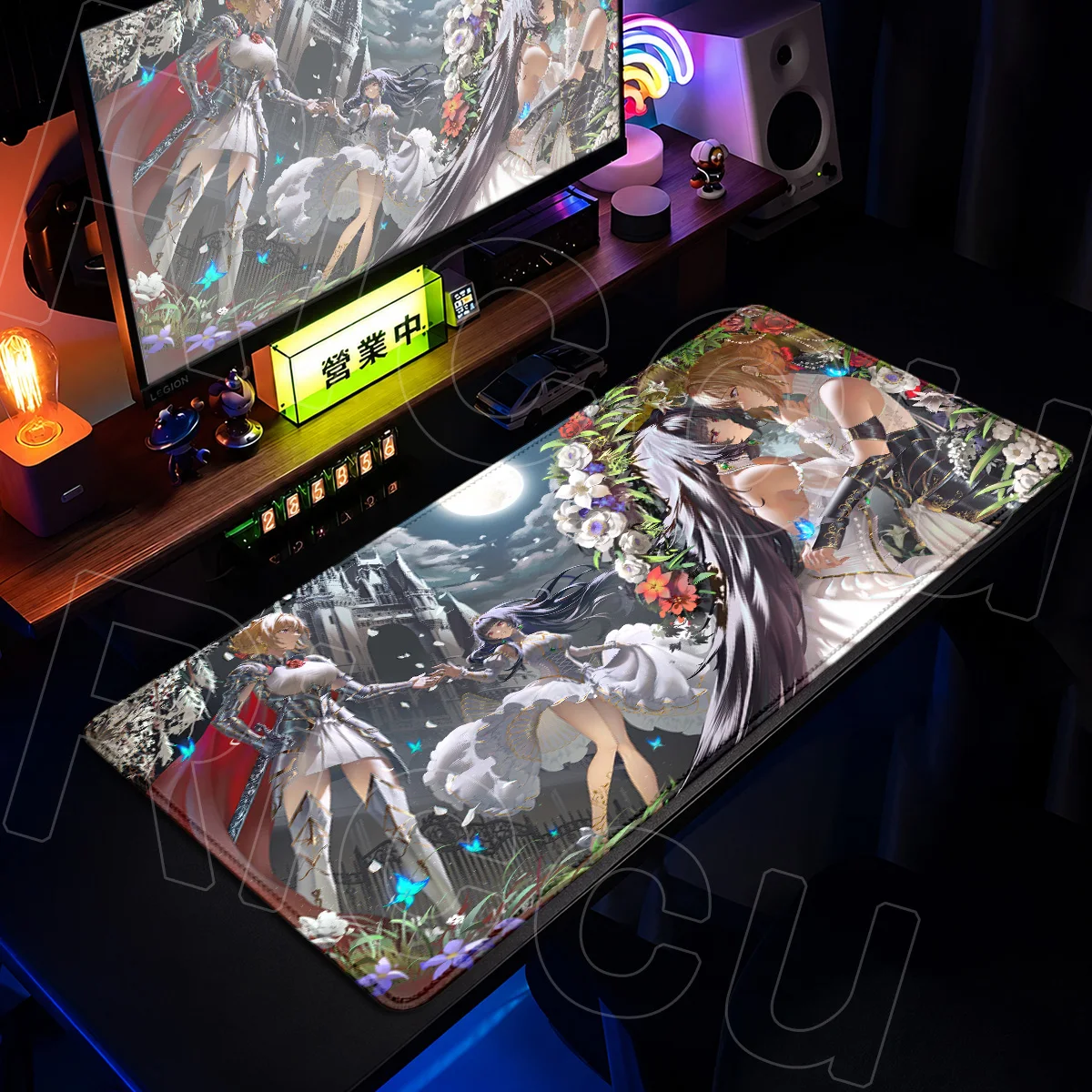 Zenless Zone Zero Evelyn Chevalier Cute Girl Mouse Pad 900x400mm Notebook Keyboard Mats Large Computer Anime Office Table Carpet