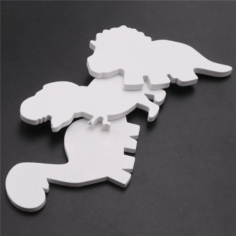 Kids Dinosaur Wall Mounted Coat Hooks Wooden Door Hanger For Boys Bedroom Nursery Playroom Decorations-AT36