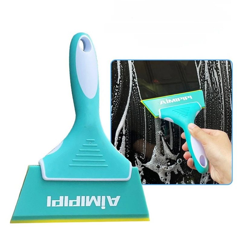 TOFAR Car Wash Clean Squeegee Shovel Handy PPF Scraper Double Layers Rubber Blade Windshield Water Wiper Window Tint Accessories