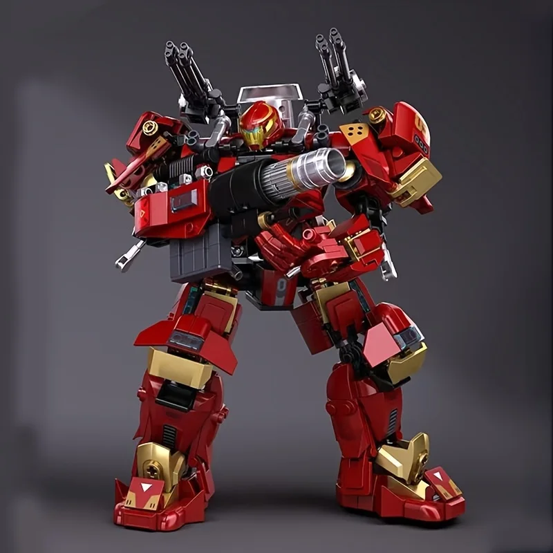 

Slapang Pacific Rim Super-Powered Mech Строительные блоки Боевой робот Механический воин Классическая модель фильма Строительный набор Игрушка для детей и взрослых Подарок Настольный дисплей