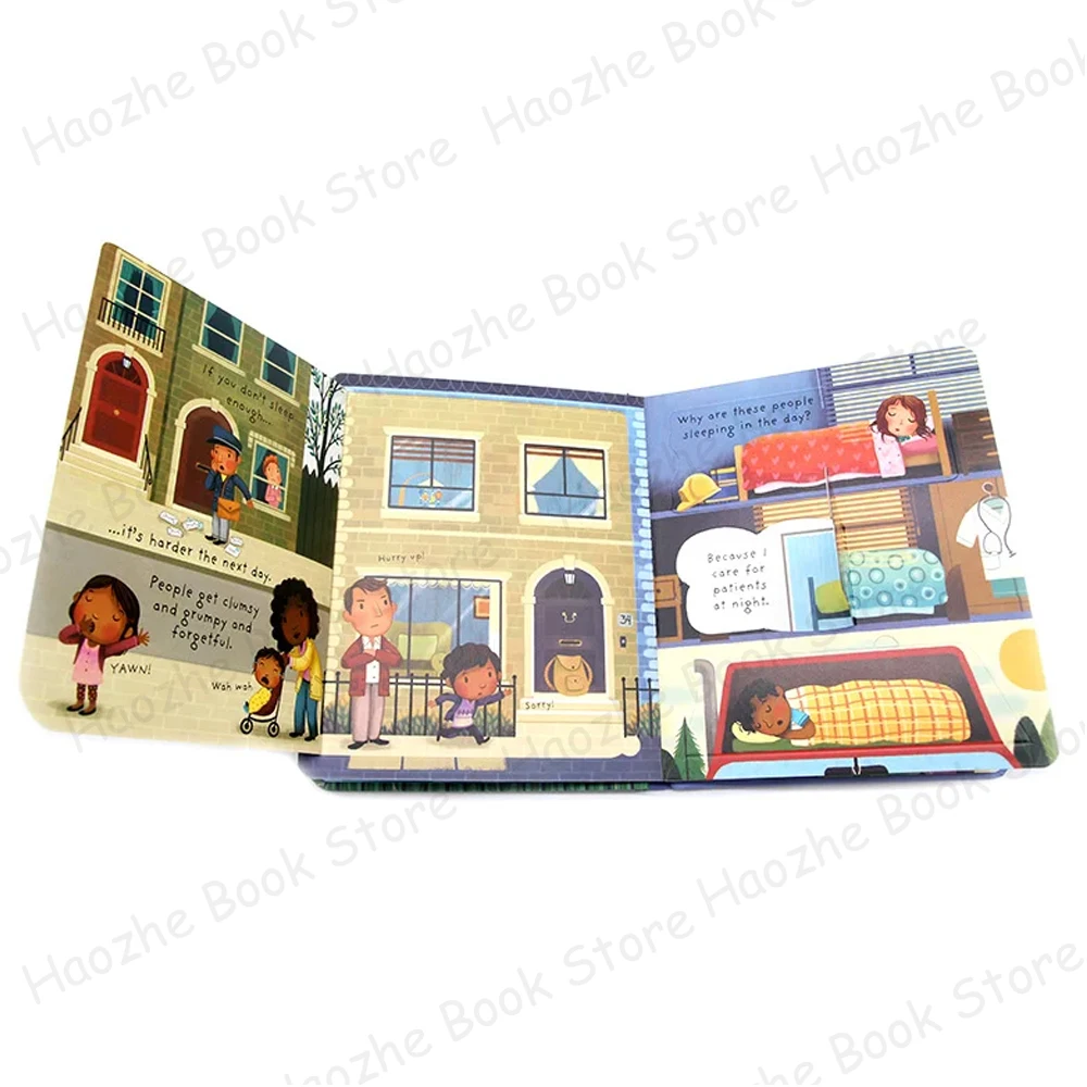 What is Sleep Usborne Lift the flap Activity English Book Montessori Knowledge Learning for Kindergarten Preschool Kids Reading